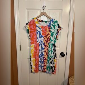 Marie Oliver Silk Floral Tropical Mini Dress Resortcore Size Medium